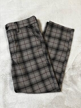 American Eagle Outfitters Plaid Trousers - Black, Gray & Brown